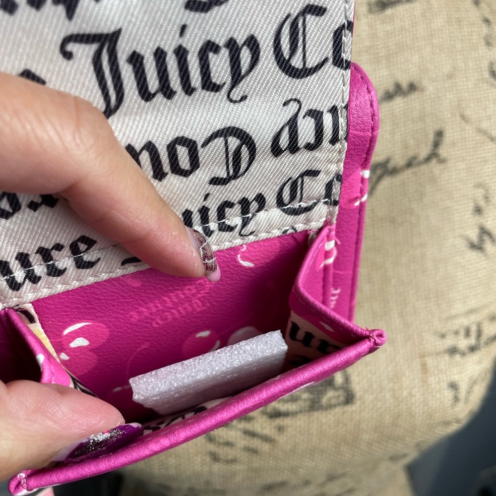 Juicy Couture Cherry ๐ on Top Trifold Wallet - Picture 2 of 5